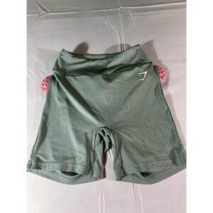 Gymshark Green High-Waisted Scrunch Butt Biker Shorts